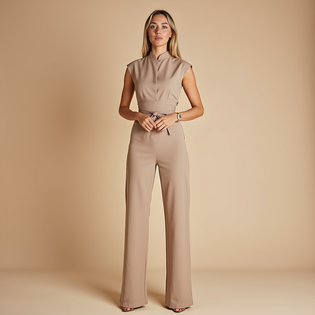 Lunora™ | Chantal Mouwloze Jumpsuit