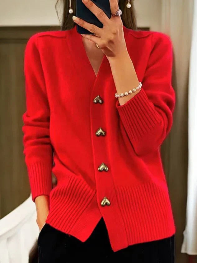 Lunora™ | Hartjes Cardigan