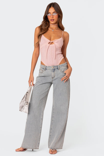 Lunora™ | Bow Tie Jeans
