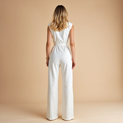Lunora™ | Chantal Mouwloze Jumpsuit