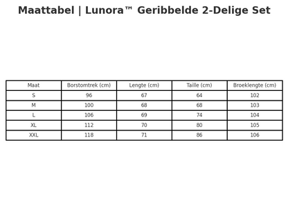 Lunora™ | Geribbelde 2-Delige Set