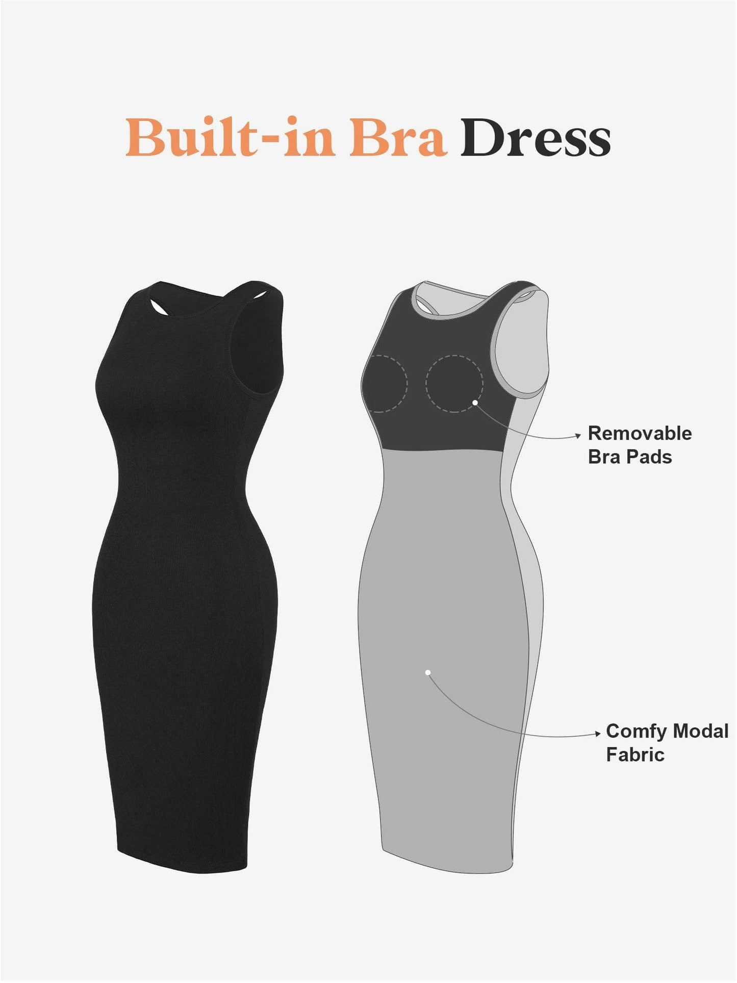 Lunora™ | Comfort Fit Midi Lounge Jurk