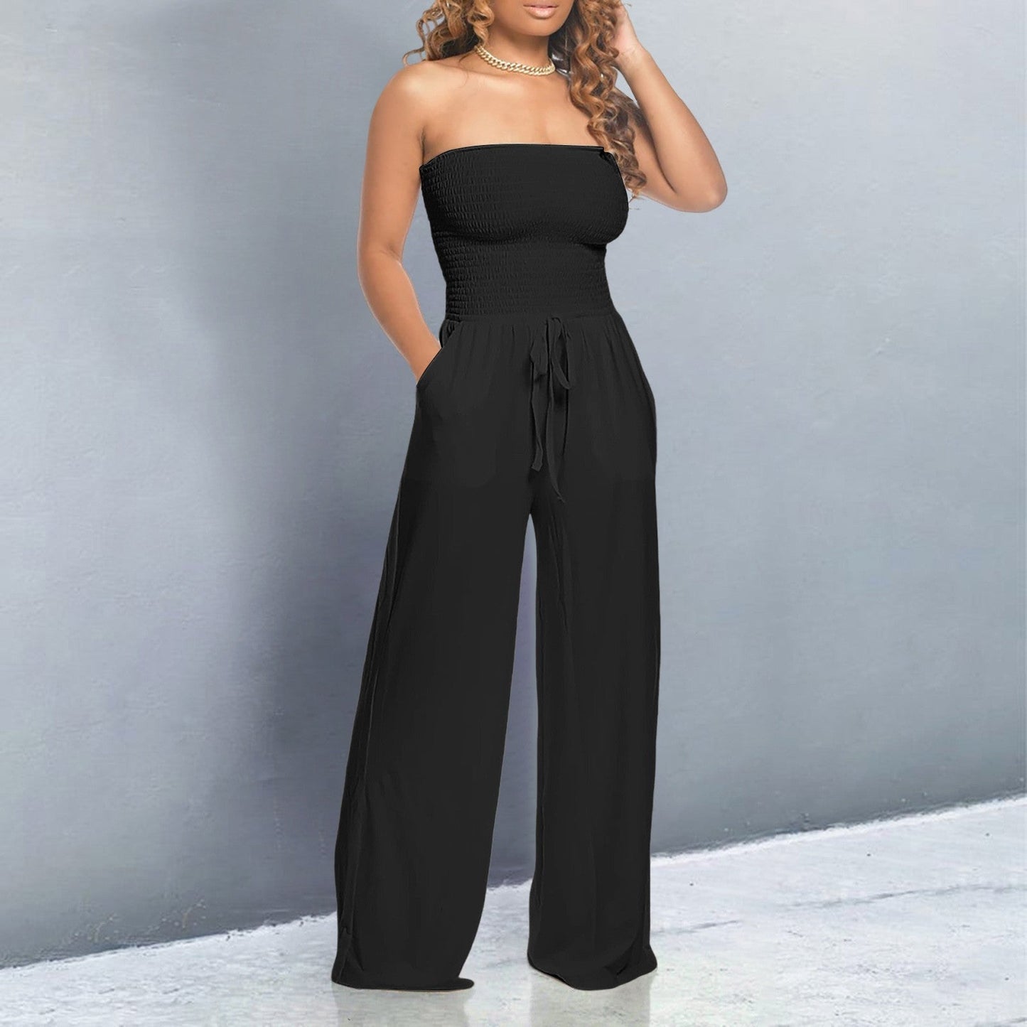 Lunora™ |Trendy Off-Shoulder Jumpsuit