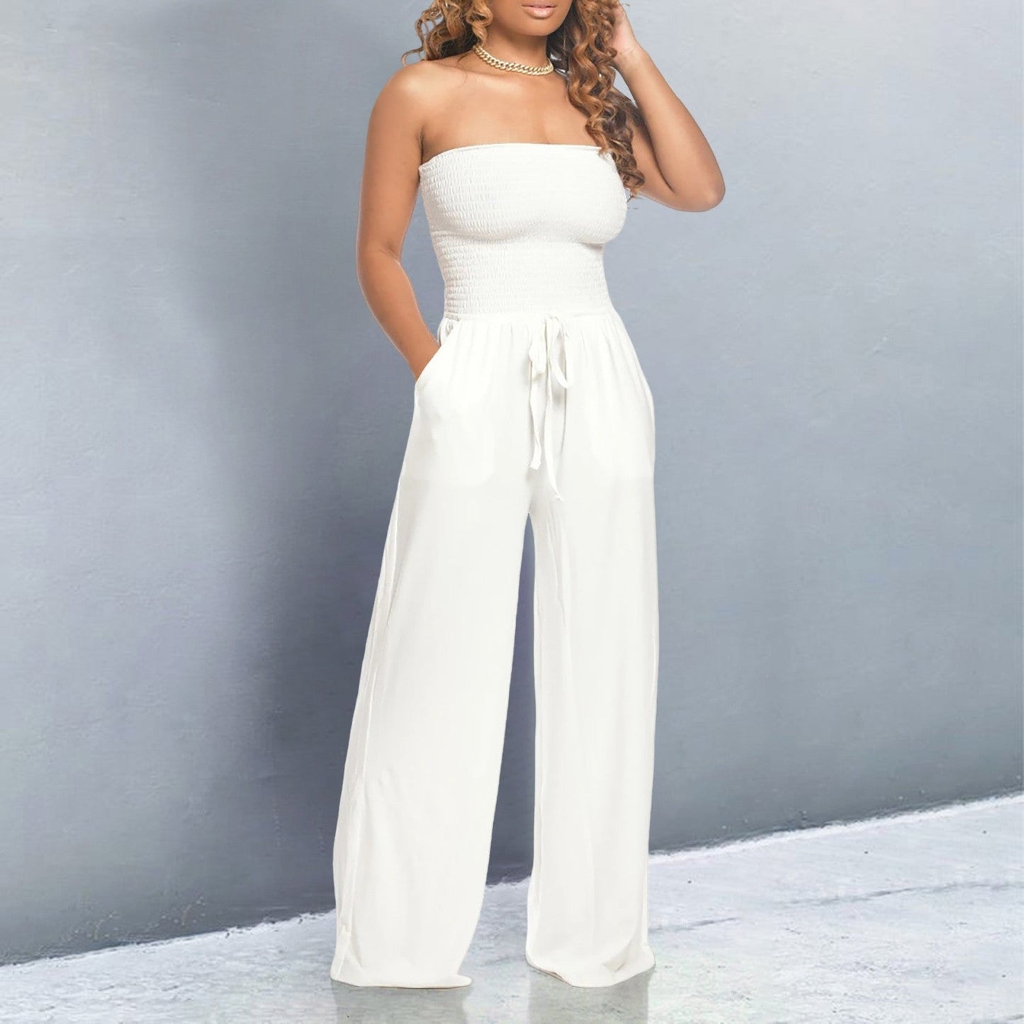 Lunora™ |Trendy Off-Shoulder Jumpsuit